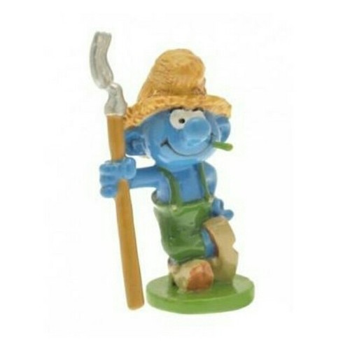 Schtroumpf fermier figurine