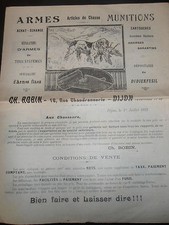 catalogue dépliant armes - chasse - munition - Dijon 21  ( ref 19 )