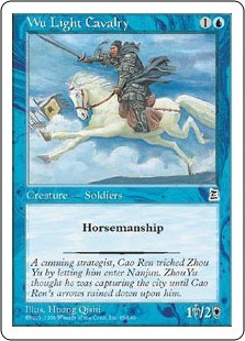 Magic mtg light - -, cavalry