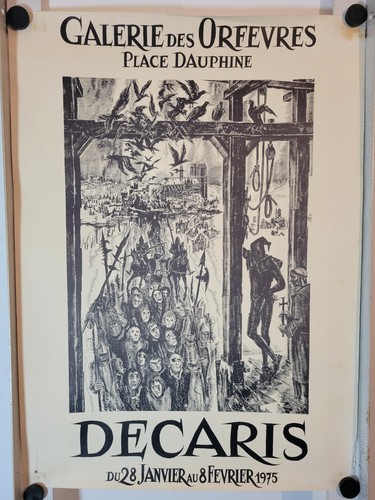 Affiche lithographique decaris - affiche,