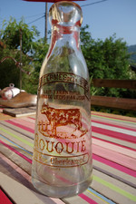Bouteille de Lait Ancienne Aux Fermes de la Brie