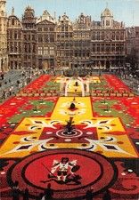 BELGIQUE BRUXELLES GRAND PLACE TAPIS DE FLEURS