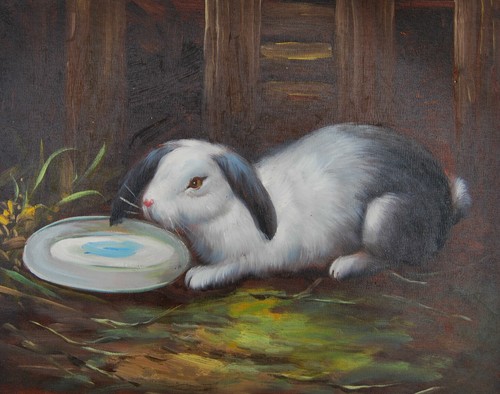 Tableau peinture huile sur - peinture,