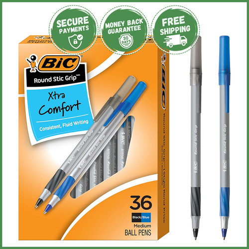 Bic round stic grip xtra - stic,