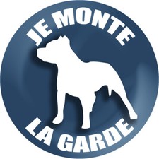  Je monte la garde - 15cm - Sticker/autocollant