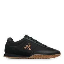 Chaussures Baskets Le Coq Sportif homme Veloce Noir Noire Textile Lacets