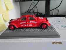 CITROEN 2CV POMPIERS COGOLIN. 1/43 .NOREV . BOITE VITRINE