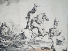 Combat Rulzheim LITHOGRAPHIE