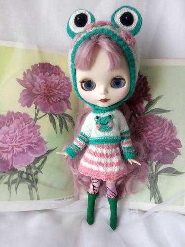 Handcrafted blythe doll frog - handcrafted,