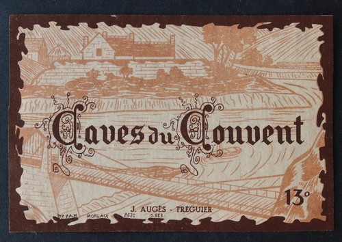 Ancienne étiquette vin caves - vin,