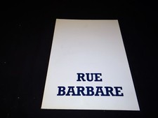 RUE BARBARE b giraudeau christine boisson  rare dossier presse cinema 30 pages 