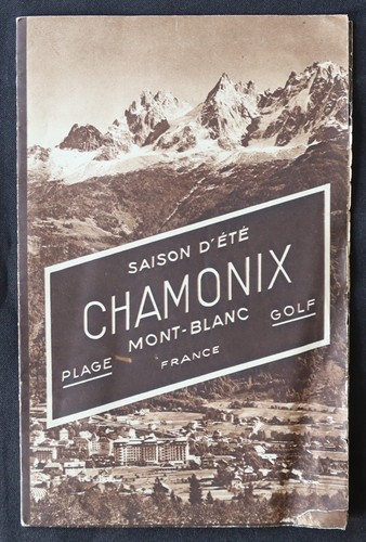 Brochure touristique chamonix - brochure,