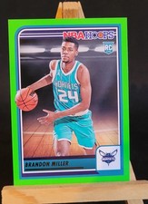Brandon Miller RC Neon Green SP Panini Hoops 2023-2024 Charlotte Hornets