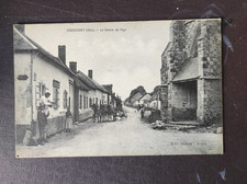 Oise. 60. Gaudechart centre. Attelage agricole . carte postale écrite 1910