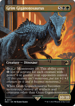 Magic mtg giganotosaure - mtg,