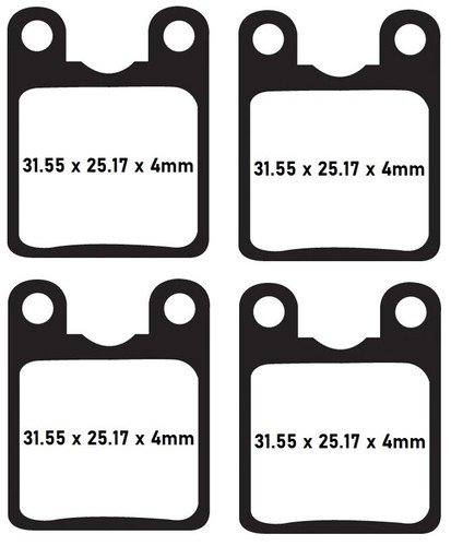 Quatre paires plaquettes - paires, de