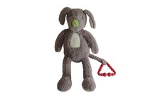 Peluche chien gris blanc Happy Horse – 28 cm – Occasion très bon état