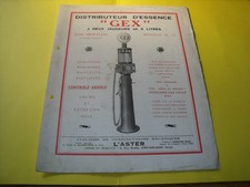 DEPLIANT D EPOQUE POMPE A ESSENCE ASTER GEX R11 -- satam boutillon themis samoa