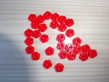 LEGO lot de 30 fleurs rouge flower red végétation plante pièce détachée TBE