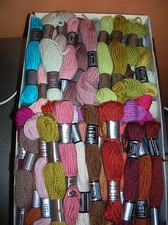 Echevette 8 m laine tapisserie DMC pour canevas divers coloris dont Colbert