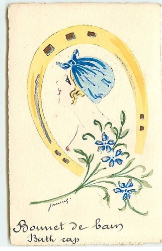 Illustrateur bonnet de bain - -,