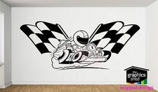 go kart autocollant mural