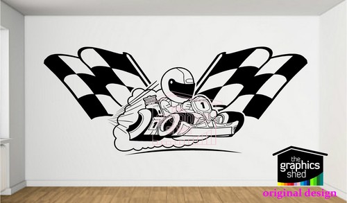 Kart autocollant mural - kart,