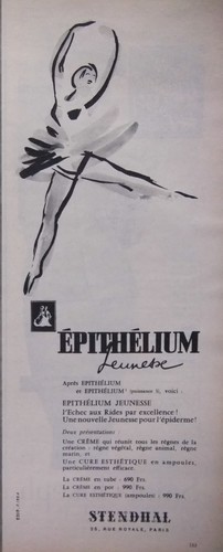 Publicité 1956 stendhal - 1956,