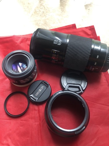 Minolta 50mm and 210mm - and, 70-210mm