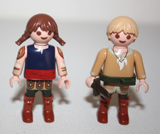 PLAYMOBIL 70038 LOT DE 2 ENFANTS VIKING FURIE ECLAIR ET BEBE DRAGON