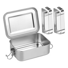 Lunch box inox pour enfants avec compartiments – Boite inox 850 ml durable id...