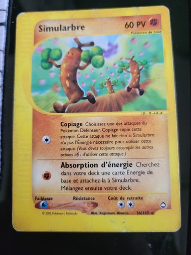 Carte pokémon simularbre - carte,