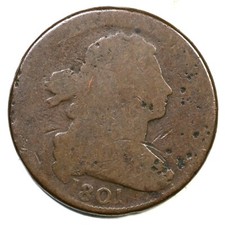 1801 S-219 R-2 Draped Bust