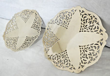 Paire de corbeille à fruits panière ajourée en métal argenté EPNS (Anglais)