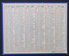 1913 CALENDRIER ALMANACH POSTES Oberthur