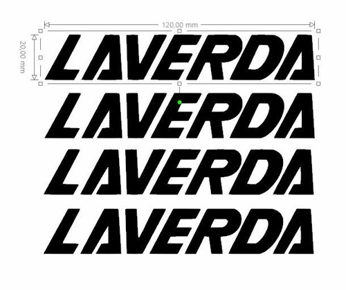 Stickers laverda 20x120mm - 4,
