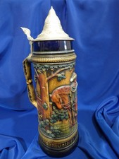 Chope a bière en grès 