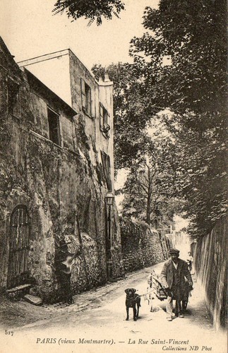 Paris montmartre rue - (75),