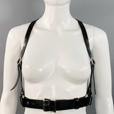 Gilet Ceinture En Cuir Noir Zana Bayne Taille S