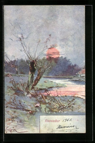 Carte postale artiste - carte, d'artiste