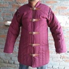 Manteau médiéval épais rembourré Gambeson veste Aketon armure Renaissance