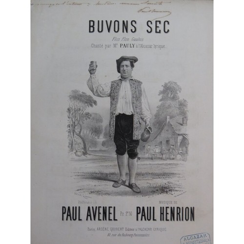 Henrion paul buvons sec - paul,