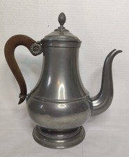 Ancienne Théière Cafetière Étain d'Anjou Collection Déco Intérieure Vintage...