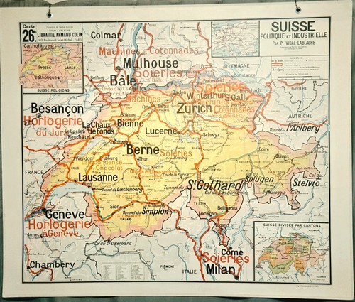 Authentique superbe carte - et,