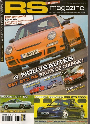 Magazine porsche 997 gt3 - rs,