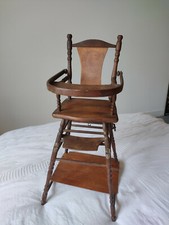 Chaise haute bois pour - en,
