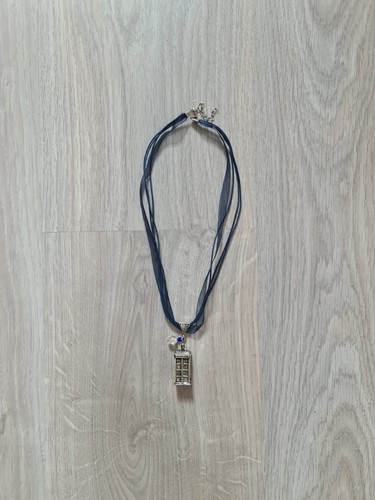 Collier pendentif tardis - collier,