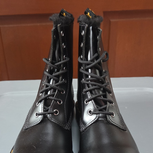 Martens black lined faux - martens,