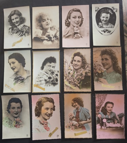 Lot cartes postales - 12,