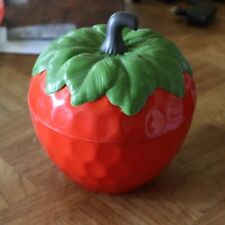 Ancien seau bac a glacons FRAISE STRAWBERRY annees 70 design vintage